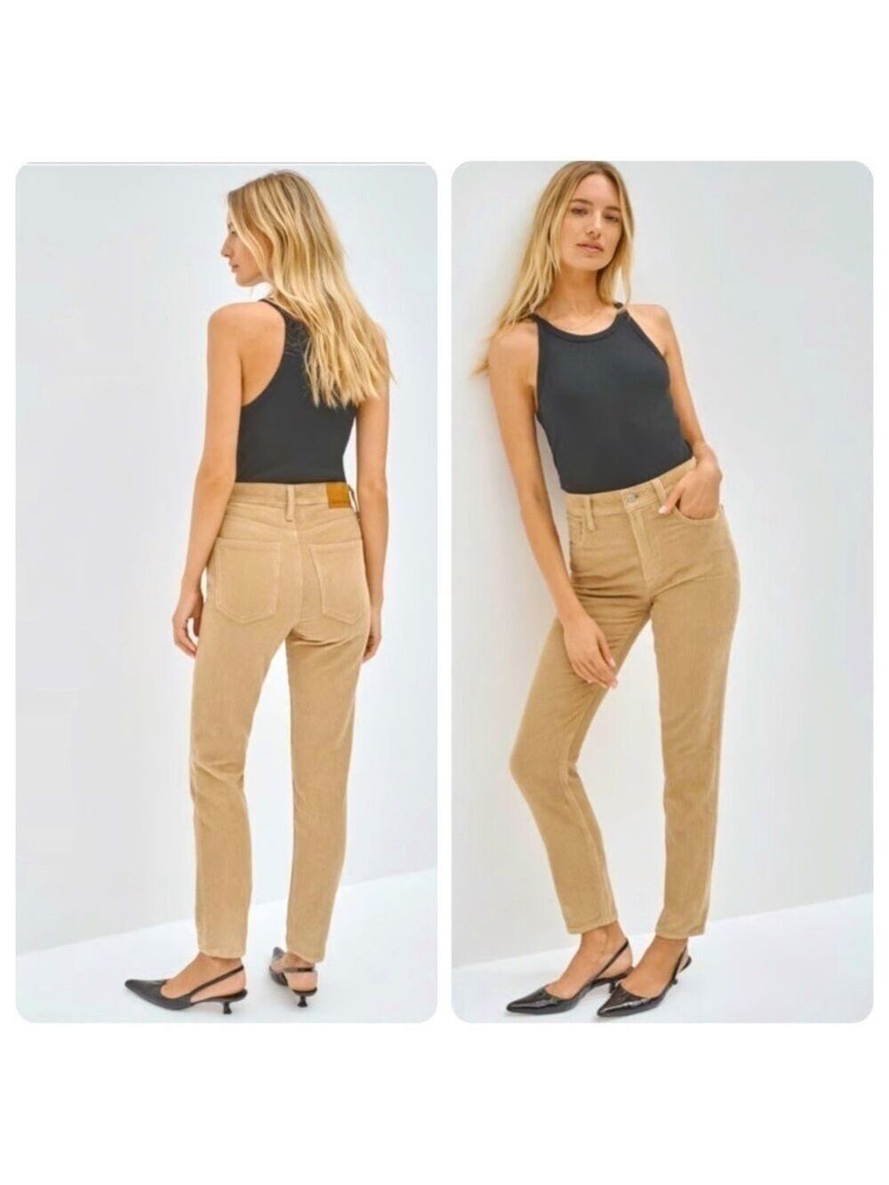 Aritzia Denim Forum The Yoko High Rise Slim Cords Corduroy Pants Size 26